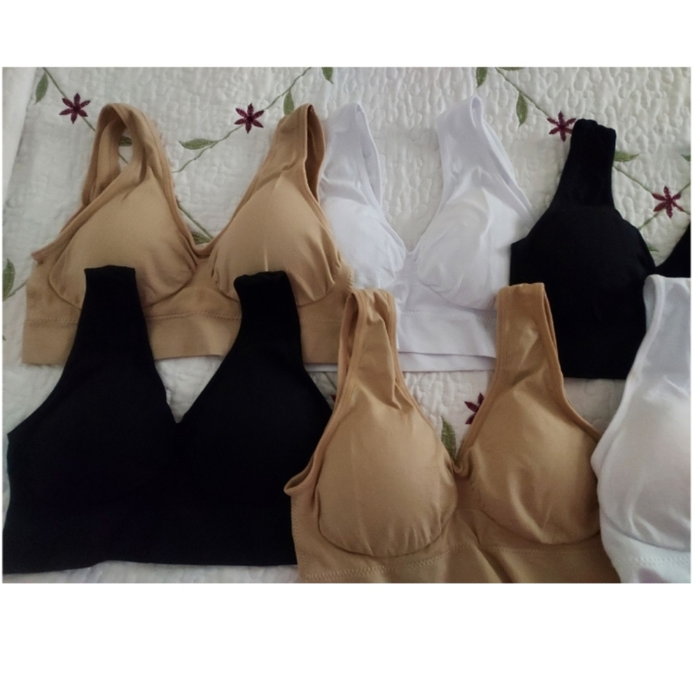 BIG PRICE DROP!!  QTY 6 - PULL-ON BRAS               (*PLEASE READ) - Picture 6 of 11